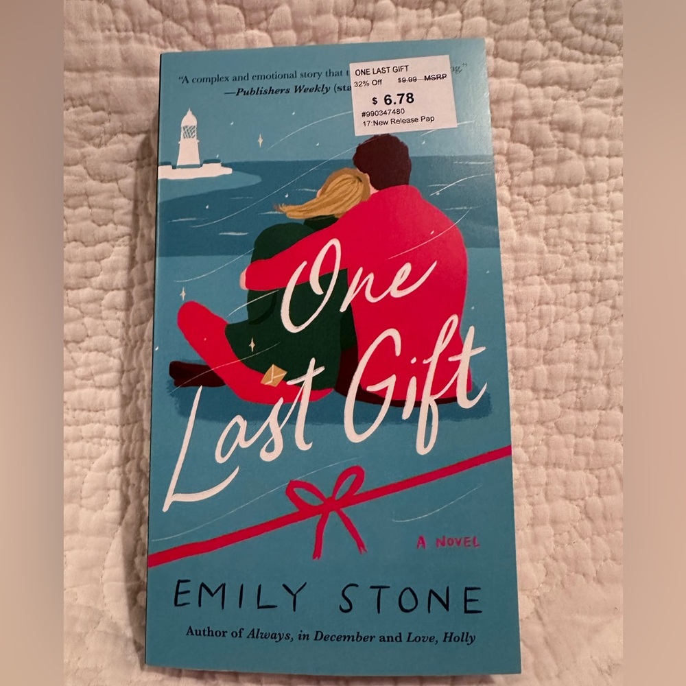 One Last Gift by Emily Stone 2022 a novel PB 1st Edition Like New